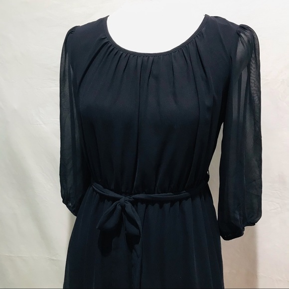 Enfocus Casual Multi Colored Knee Length Dress with belt. 6P - Picture 3 of 8